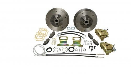 Zero Off-set Wide-5x205 Rear Disc Brake Kit with E-Brake, I.R.S., 68-72, Swing Axle ‘68