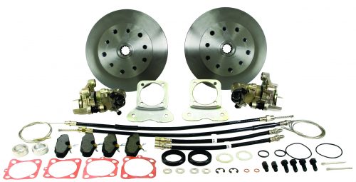 Rear Disc Brake Kit, I.R.S., 68-72, Double-Drilled 5x130 with 14x1.5mm Threads 5x4.75" with 12mm Threads, Standard Kit
