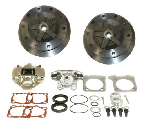 Wide Rear Disc Brake Kit without E-Brake, 5/205, I.R.S. 68 & Later, Swing Axle 1968