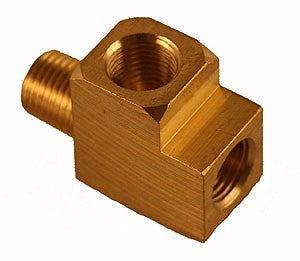 VDO Brass Tee Fittings 1/8" For Gauges Each