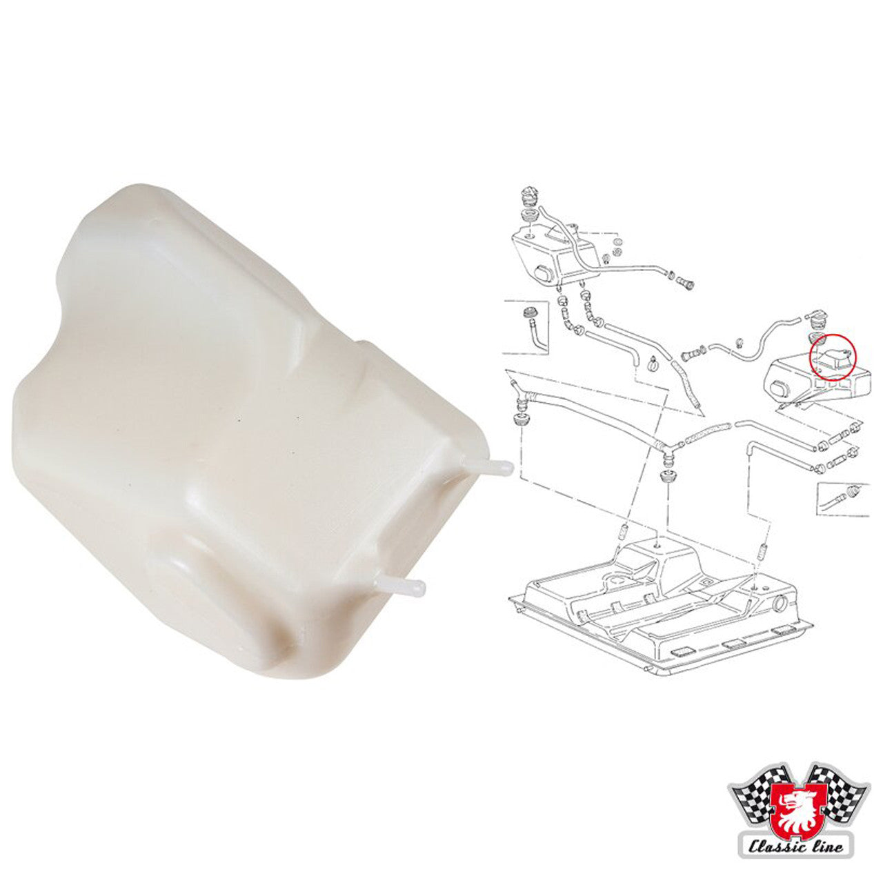Vanagon 80-92 Fuel Expansion Tank Right Side
