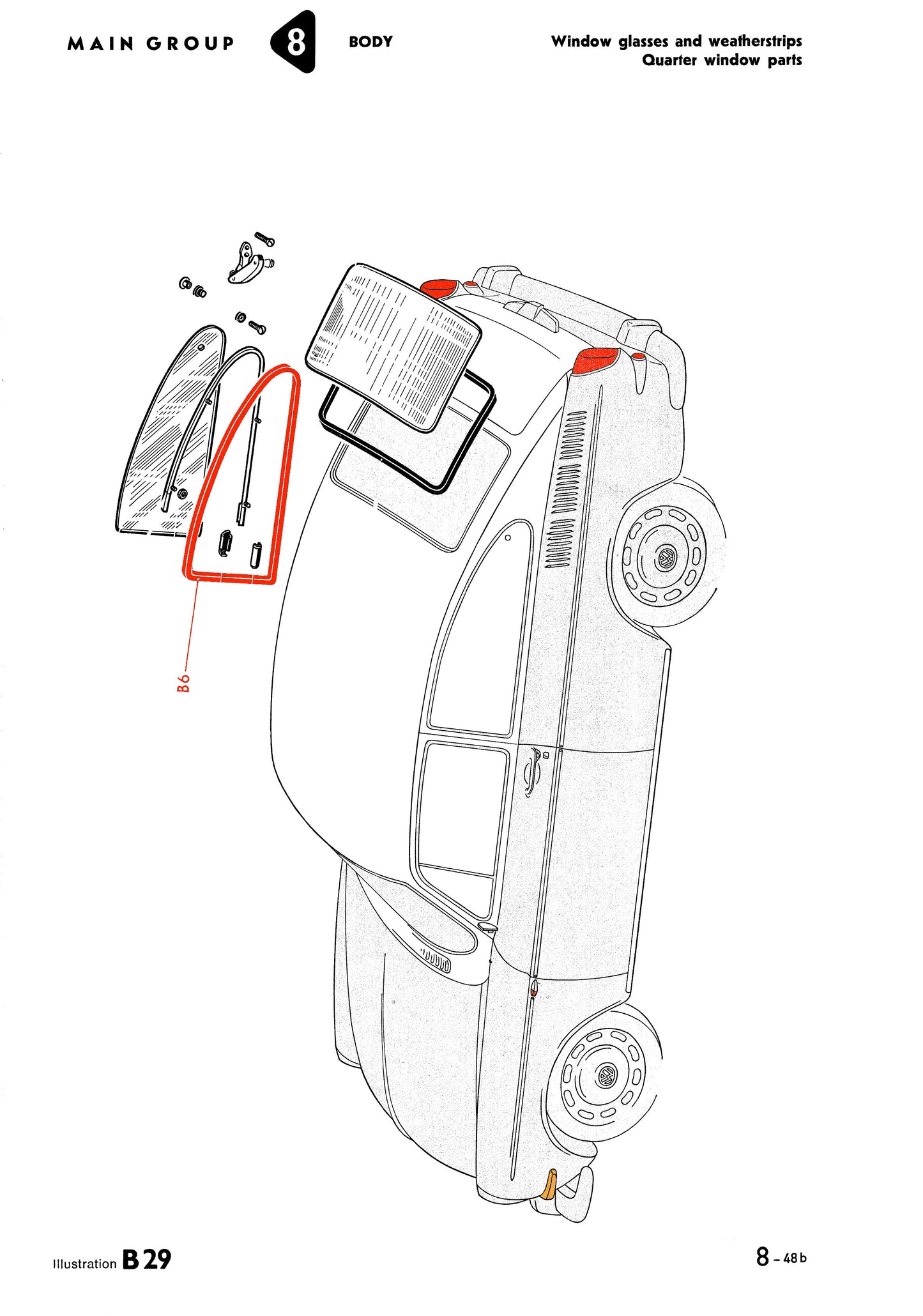 T3 66-73 Fastback Outer Popout Window Seal Left & Right