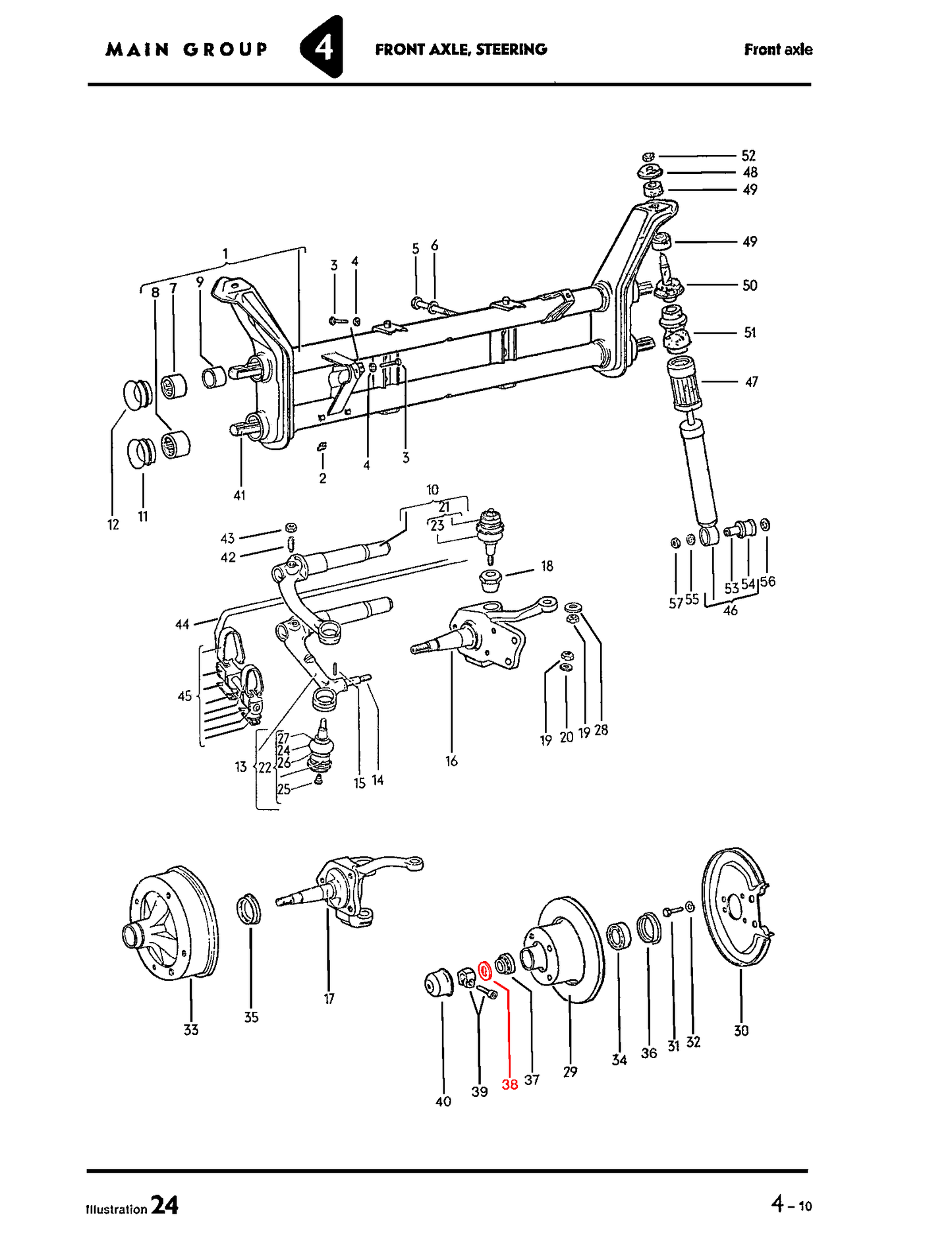 66-99 Spindle Bearing Thrust Washer Each