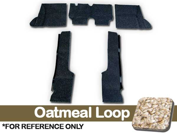 VW Carpet Kit 5pc. (Use W/Rubber Mats) 1969-72 VW Bug Sedan