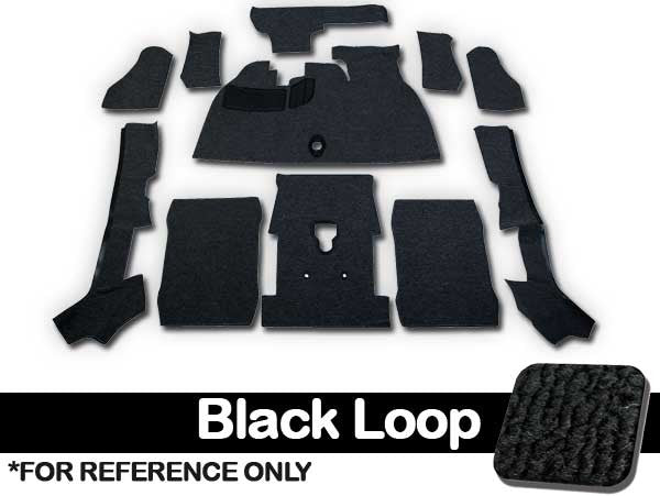Deluxe VW Carpet Kit W/Grommets 11pc. (With Footrest) 1973-79 VW Super Beetle Convertible