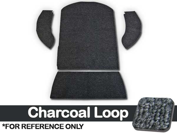 VW Carpet Kit 3pc. (Rear Well Area) 1956-70 VW Bug Convertible