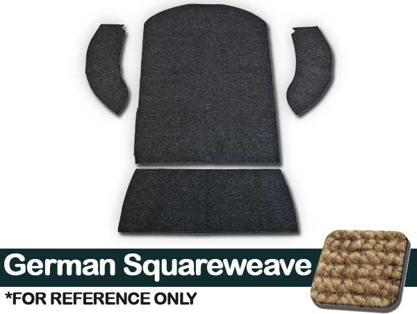 VW Carpet Kit 3pc. (Rear Well Area) 1956-70 VW Bug Convertible