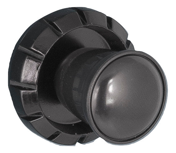 KNOB SET, SAPPHIRE STYLE BLACK KNOB (38) BLACK RING (98)