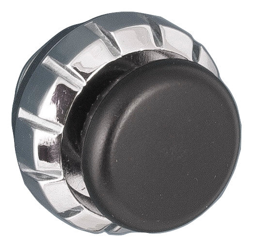 Radio Knob Set, Black Knob (40), Chrome Ring Sapphire (78)