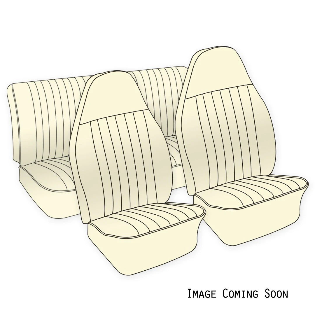 1973 Bug Sedan, Original Seat Upholstery, Front & Rear Smooth Vinyl