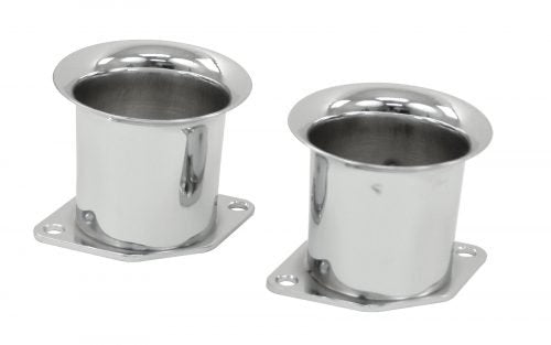 2 1/4" CHROME VELOCITY STACKS PAIR, IDF, HPMX, DRLA