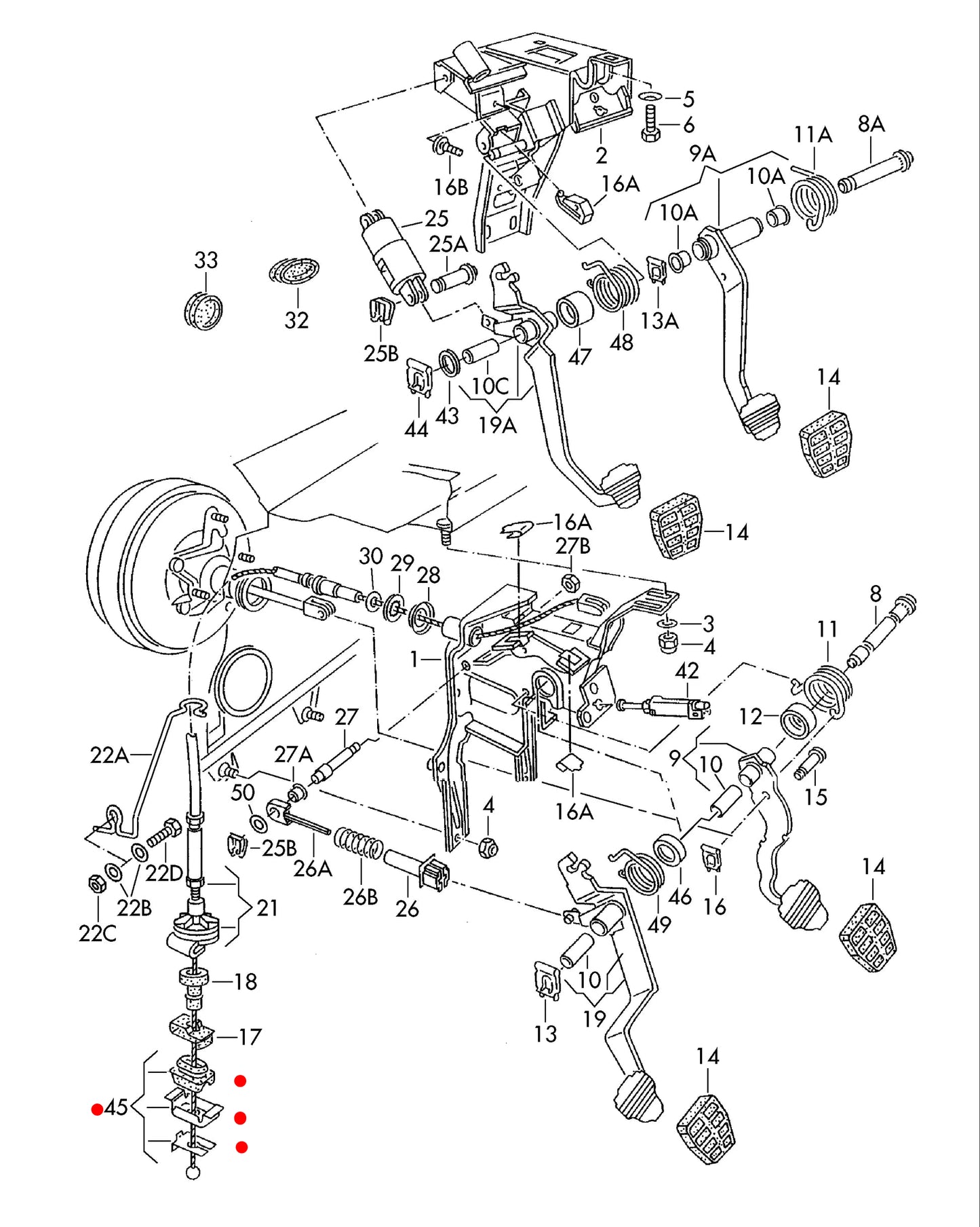 75-93 Clutch Cable Installation Kit