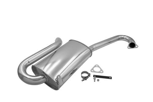 Hideaway Muffler - Ceramic Coated Fits P/N: 3699 / 55-3699 / 3760 / 7320 / 55-7320, with J-Tubes