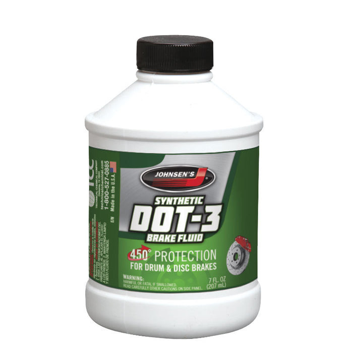 Johnsen's Dot 3 Premium Brake Fluid, 12 fl oz