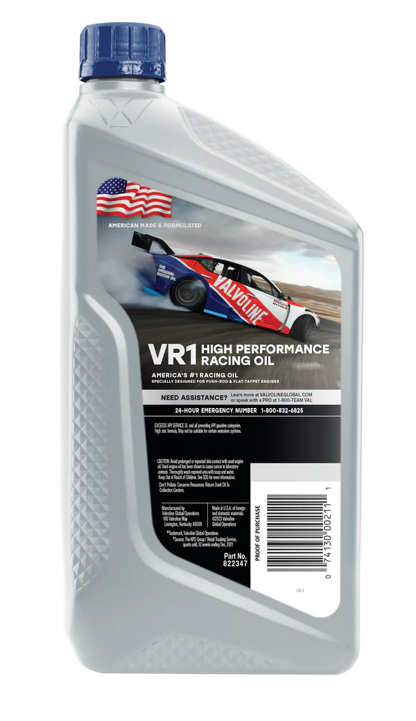 Valvoline VR1 Racing Oil SAE 20W-50