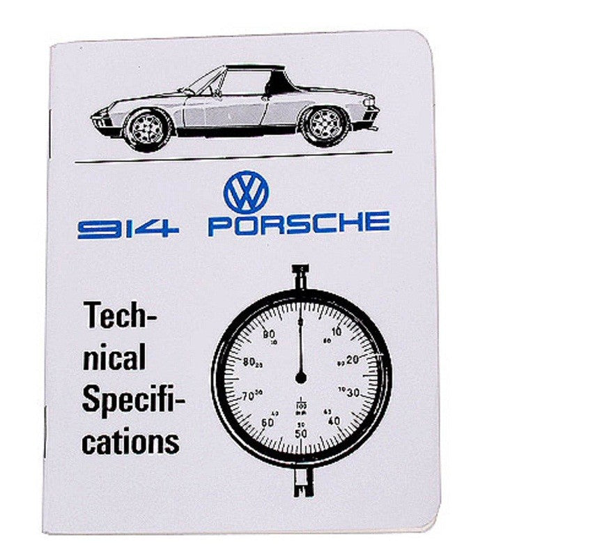 Porsche 914 Technical Specification Book