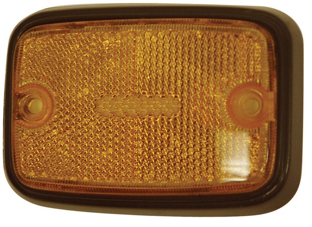70-79 VW Bus Front Amber Side Marker with Black Trim