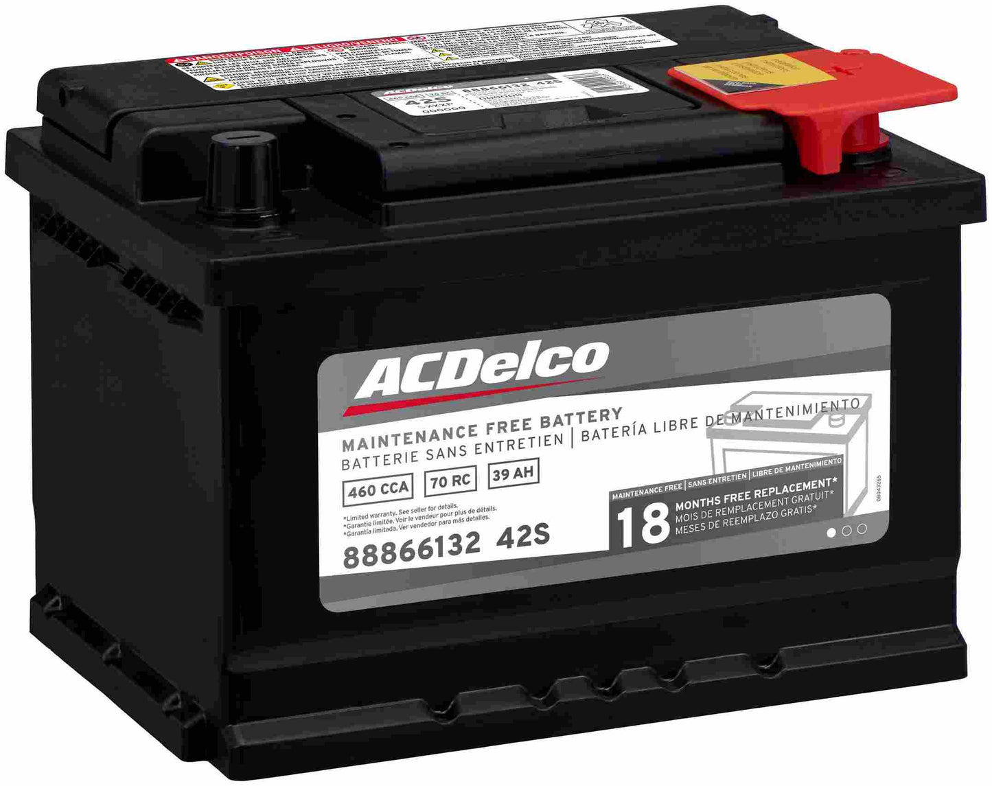AC DELCO GROUP 42 BATTERY 18 MONTHS 365 CCA
