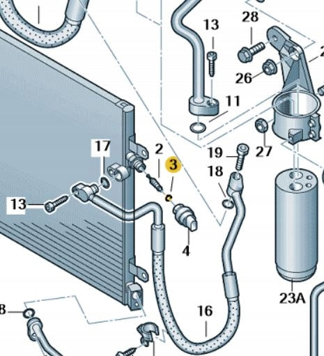 93-99, 03-11, VW/AUDI A/C O-RING