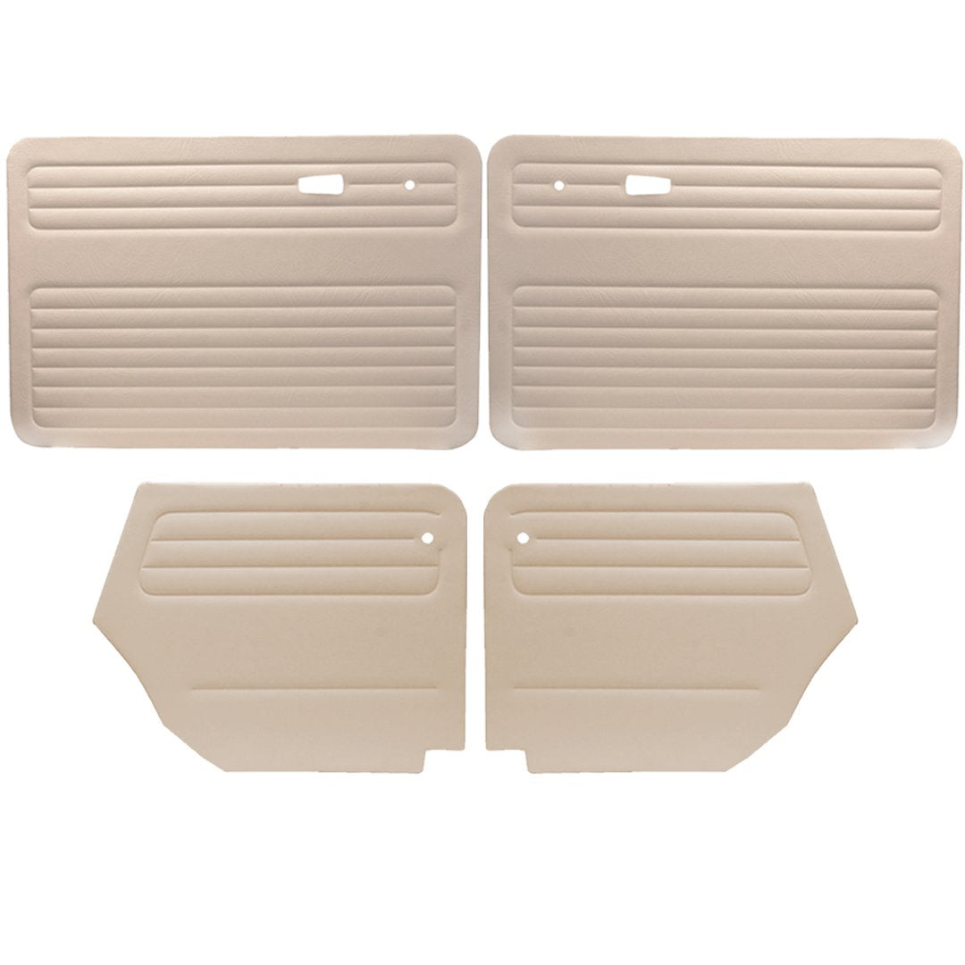 Authentic Style Door Panels - Full Set Without Pockets - 67-72 Bug Convertible