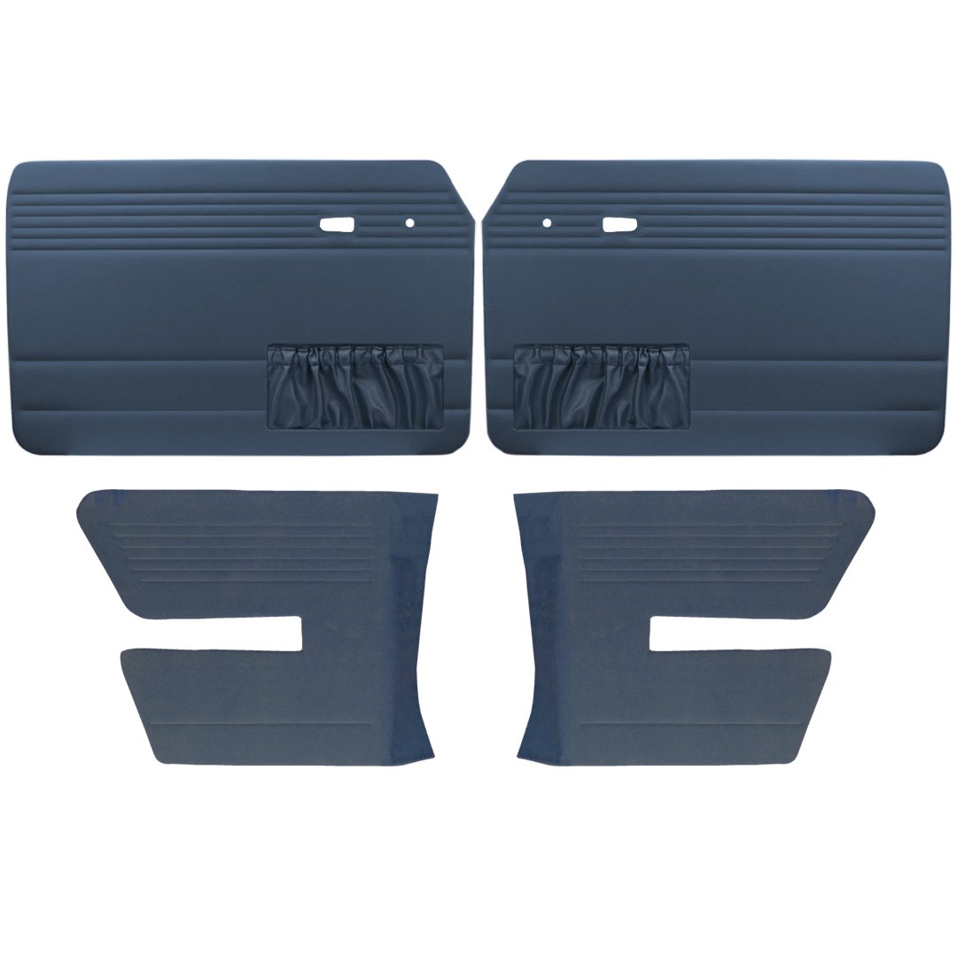 Authentic Style Door Panels - Full Set with Pockets - 1966-72 VW Fastback