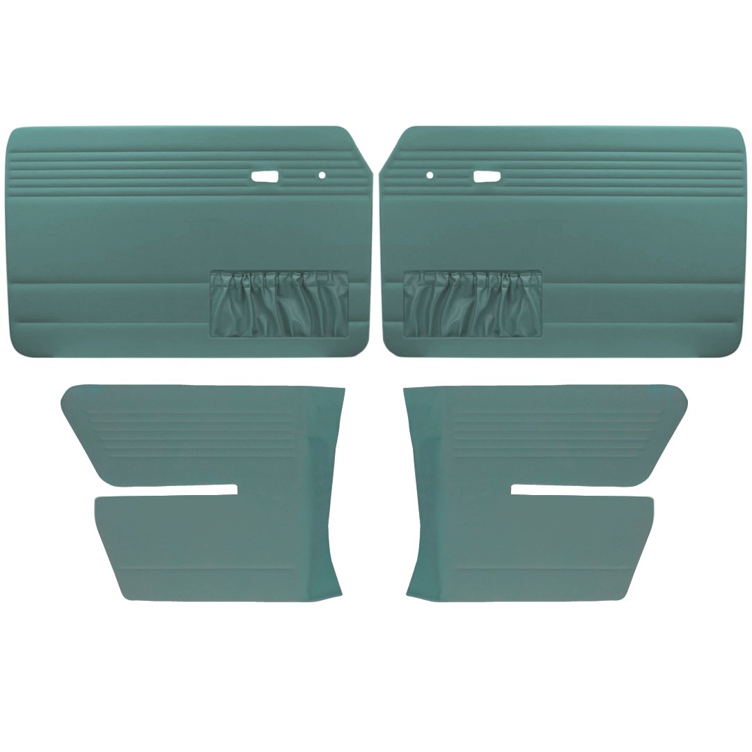 Authentic Style Door Panels - Full Set with Pockets - 1973-74 VW Fastback