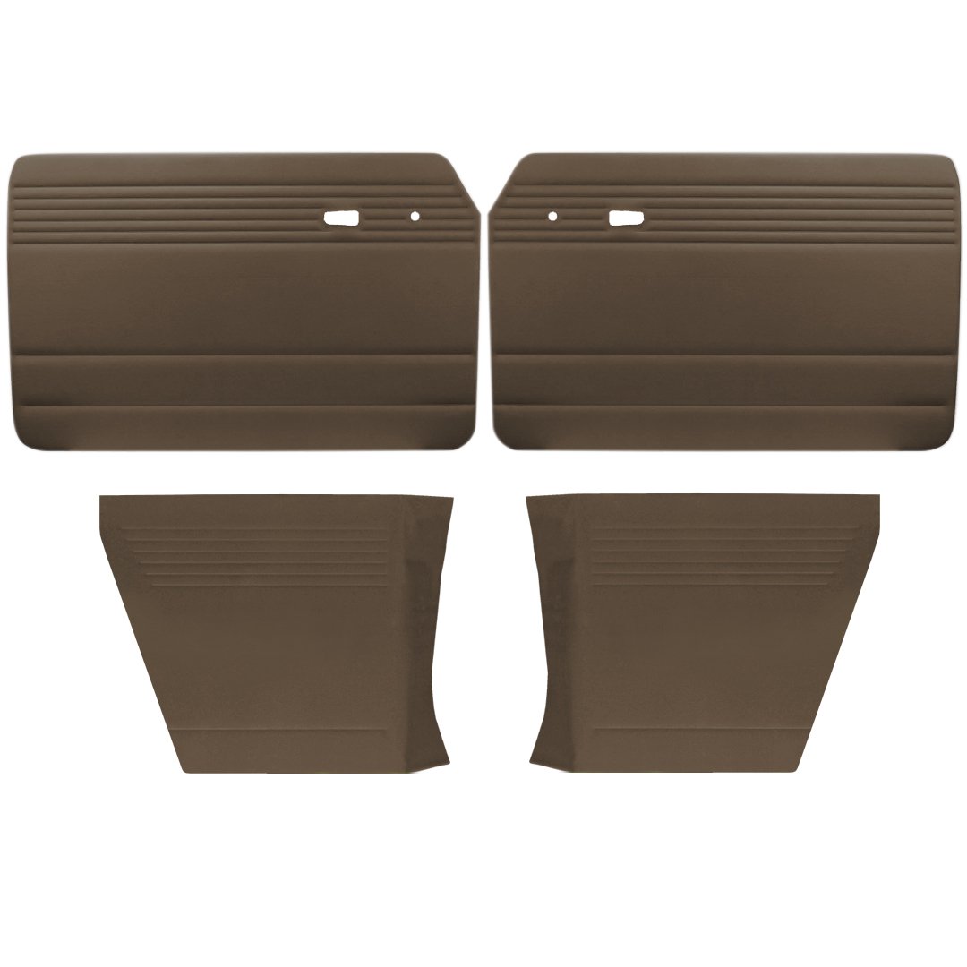 Authentic Style Door Panels - Full Set without Pockets - 1961-74 VW Notchback