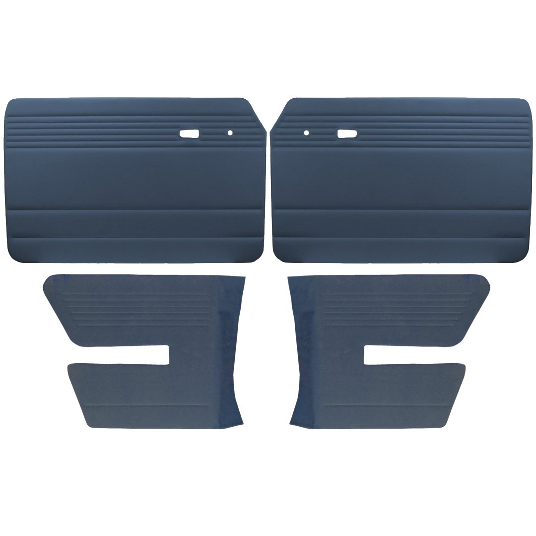Authentic Style Door Panels - Full Set without Pockets - 1966-72 VW Fastback