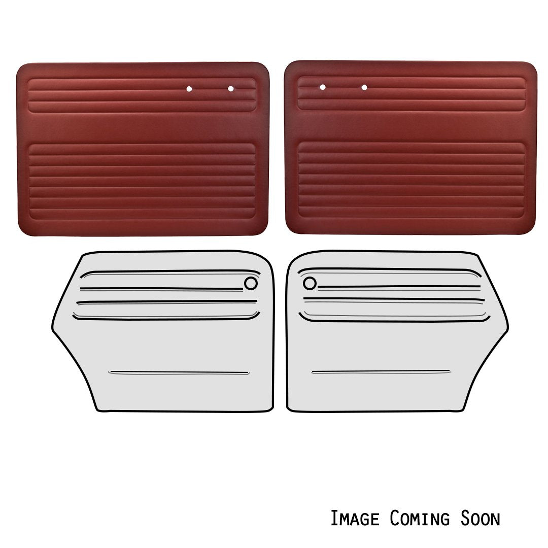 Authentic Style Door Panels - Full Set without Pockets - 56-64 Bug Convertible