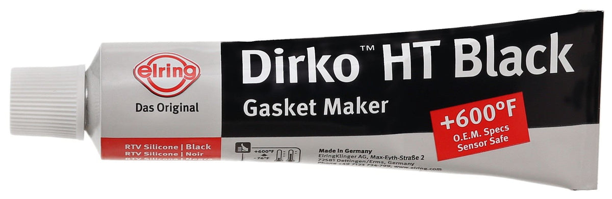 Dirko HT Black RTV Silicone Gasket Maker +600°F Elring