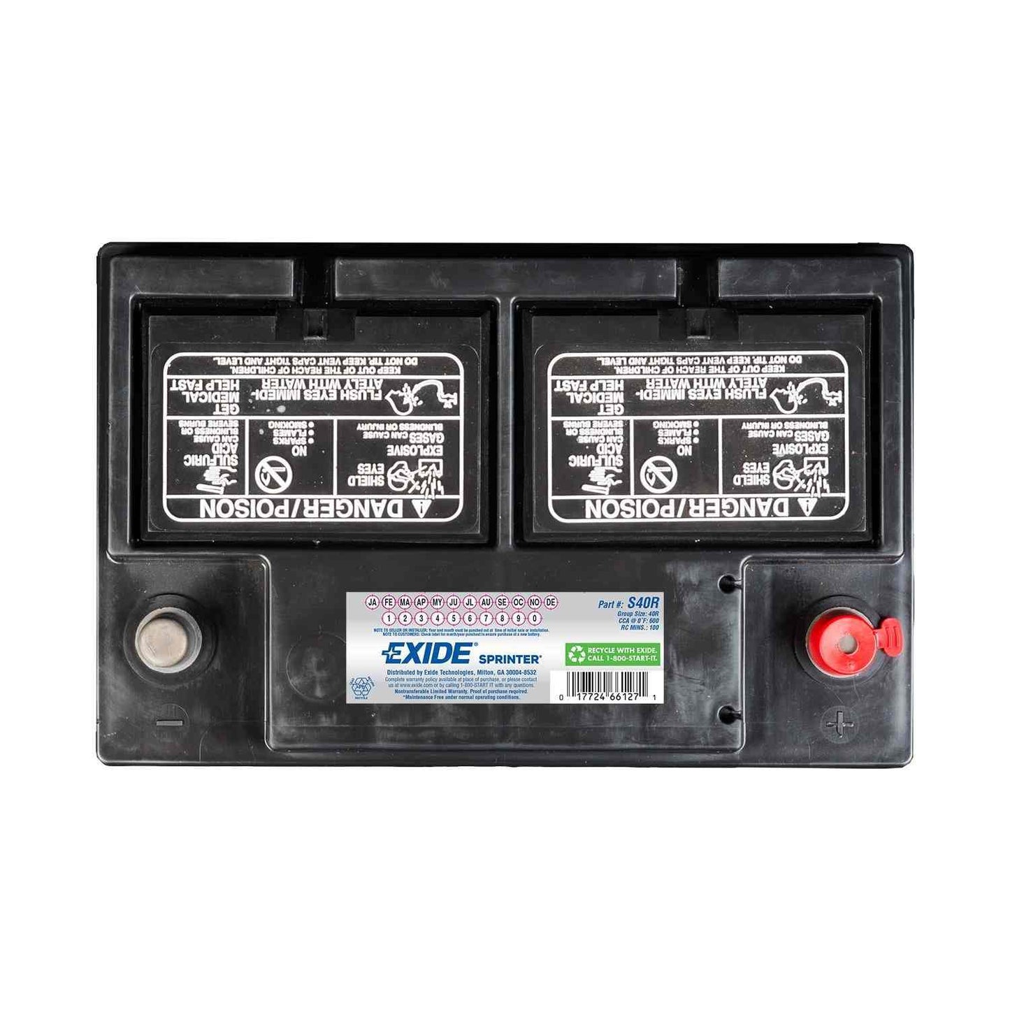 BATTERY, 40 SERIES 600CCA