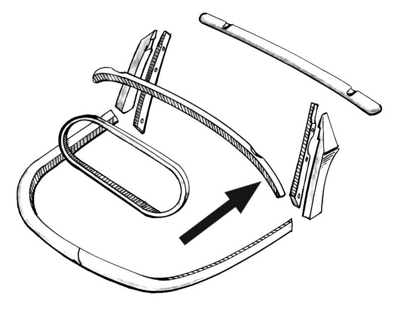 Bow Above Rear Window, Bug Conv 65-71