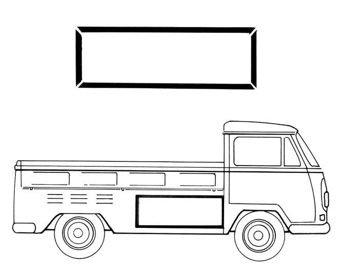 Bus 52-79 Storage Side Door Seal (4pcs)- 261-571