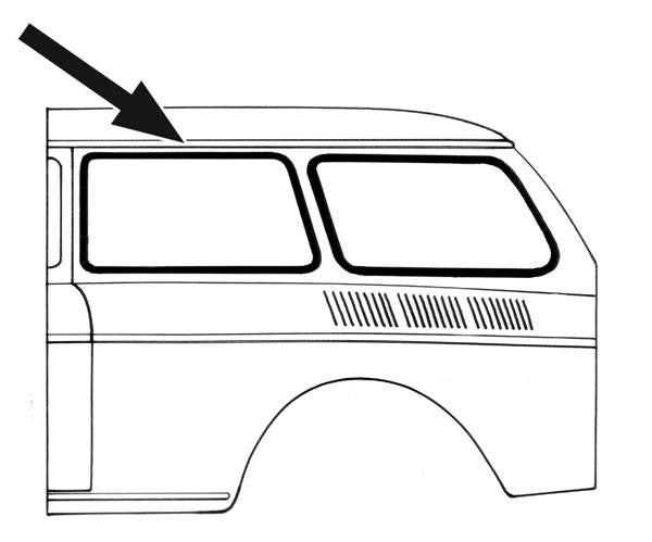 Type 3 61-73 Front 1/4 Window Seal Non-Popout American Style Each - 361-321B-L/R