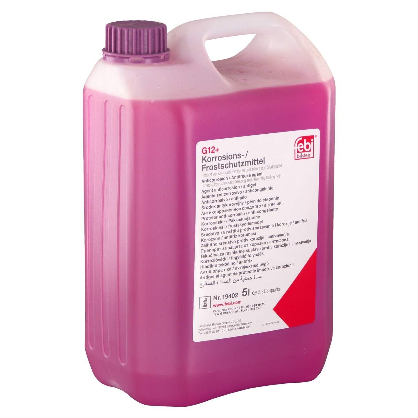 Coolant G12+ (Concentrate)5L (1.32GAL)