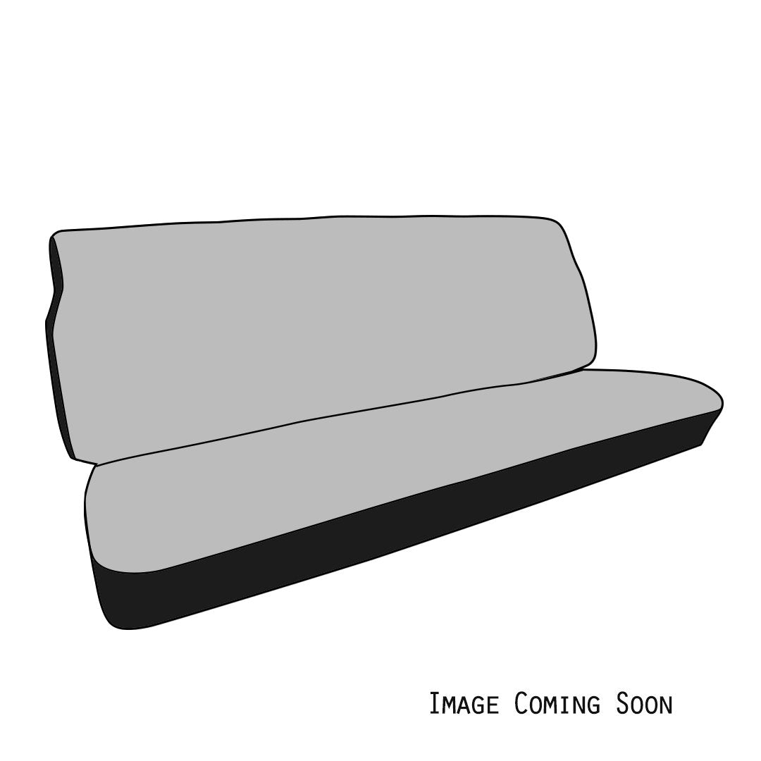 Full Rear Bench Seat Upholstery, Standard Non-Pleated - 2-Color Vinyl & Cloth - 1980-84 Vanagon