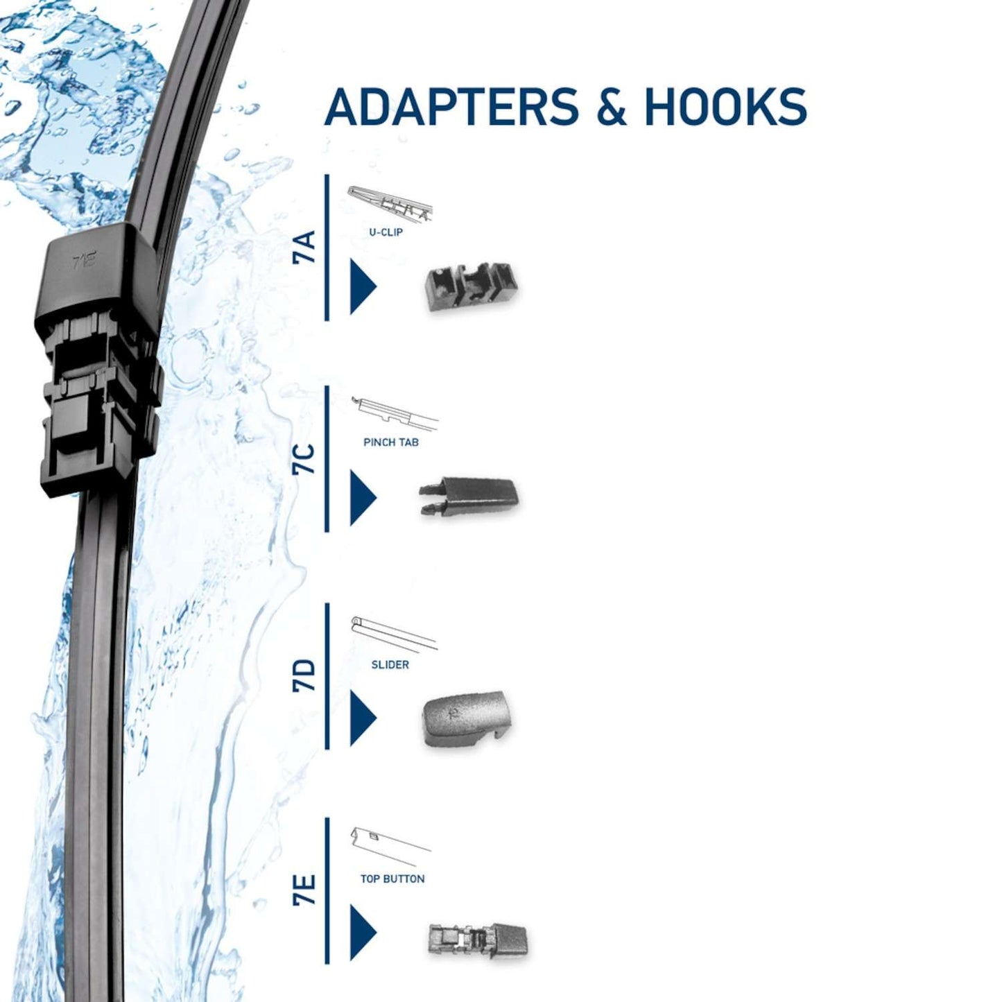 Hella Wiper Blade 11in Rear Flat Single