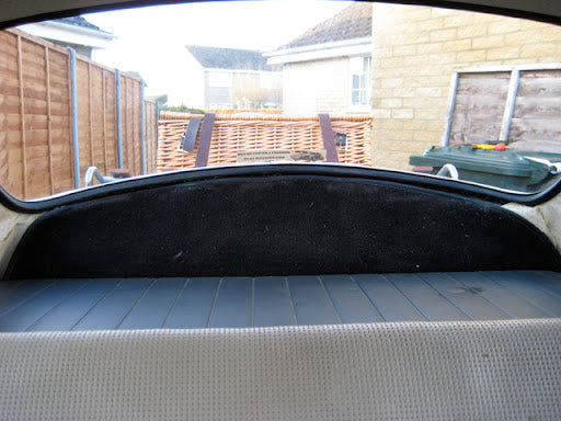 1949-78 Bug Sedan Speaker Tray (W/ 6" x 9" Holes) Smooth Vinyl