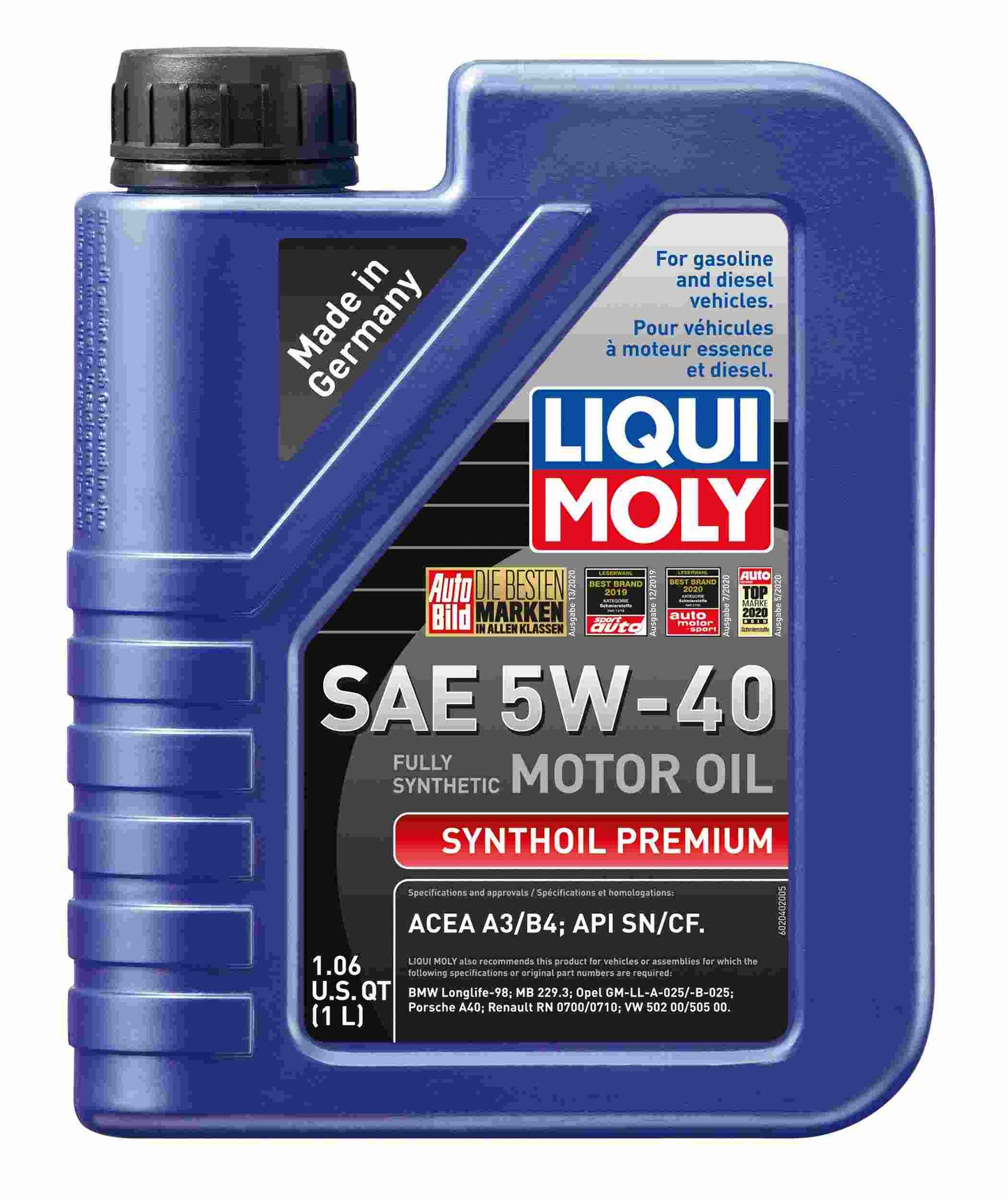 ENGINE OIL, LIQUI MOLY 5w40 1L