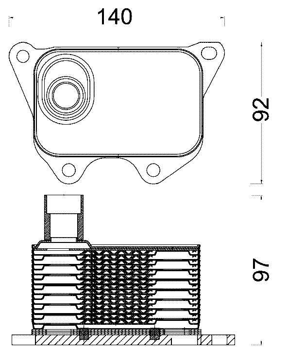 ENGINE OIL COOLER 2.0T CCTA CBFA