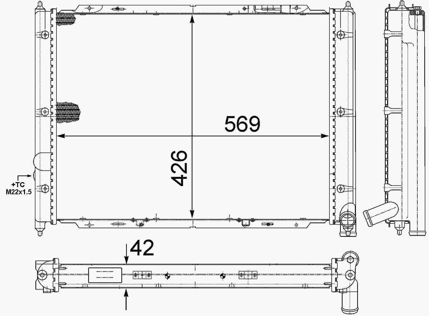 Vanagon 85-91 Radiator