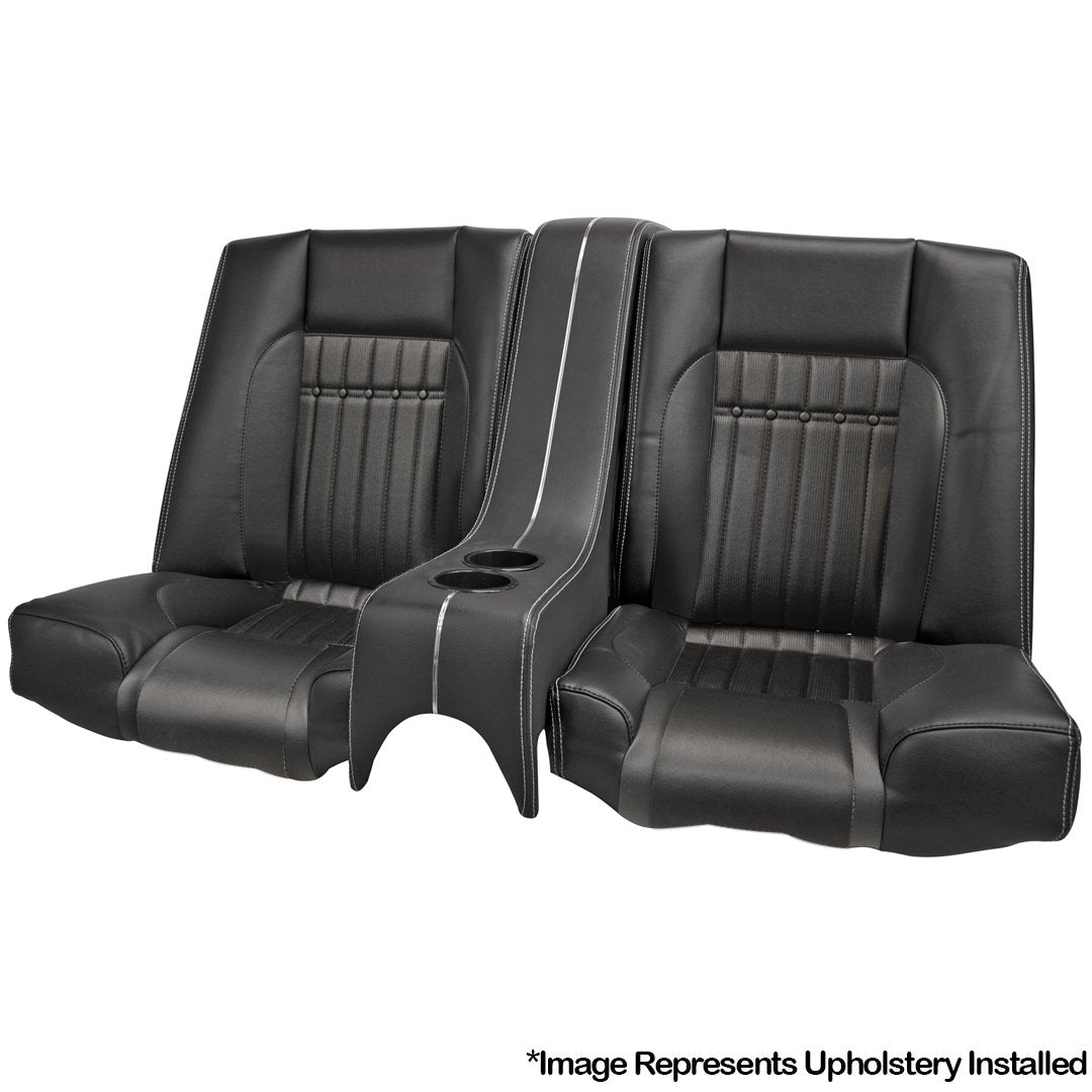 Rear Deluxe Comfortweave Sport Seat w Console - 1969 Camaro