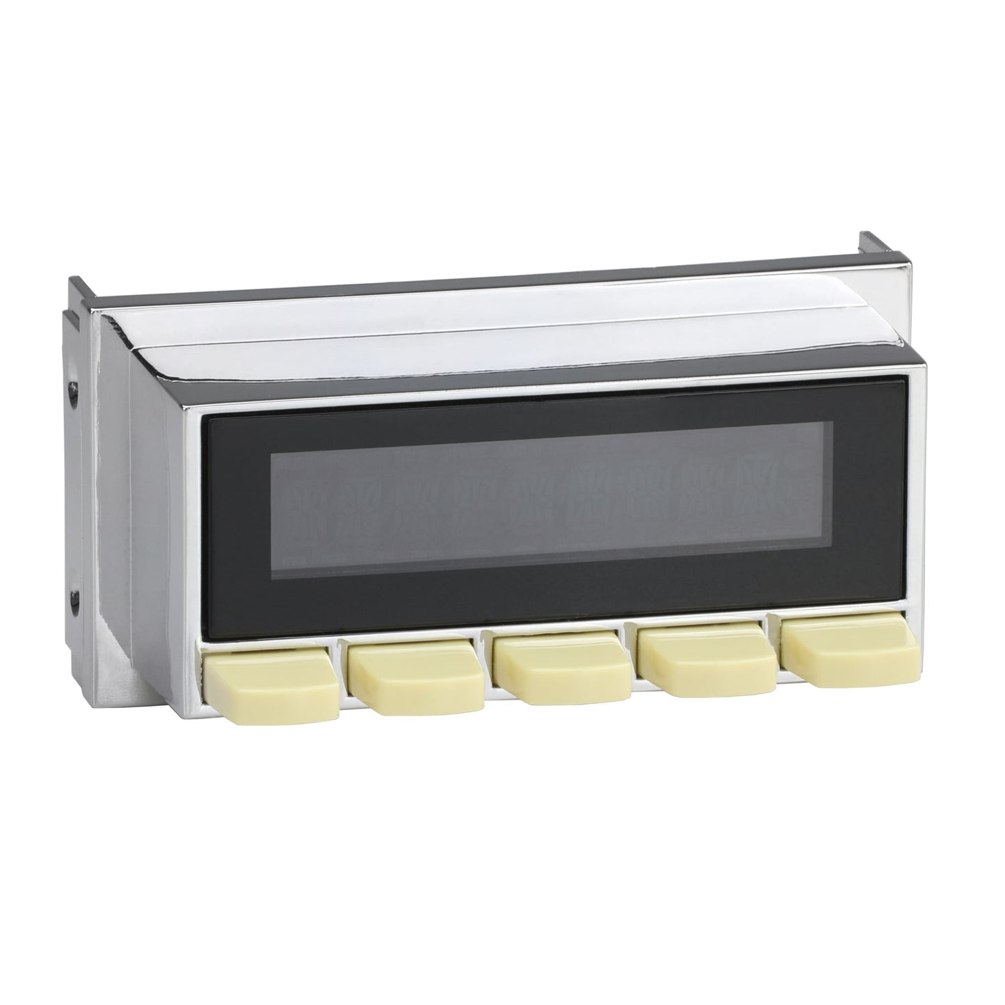 Radio Face Chrome Bezel & Ivory Buttons for Hermosa Unit