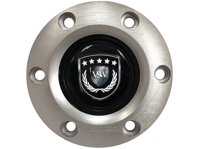 BRUSHED HORN BUTTON WITH BLACK VSW EMBLEM S6