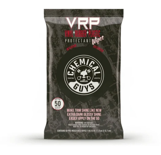 Chemical Guys VRP (Vinyl, Rubber, Plastic) Protectant Wipes