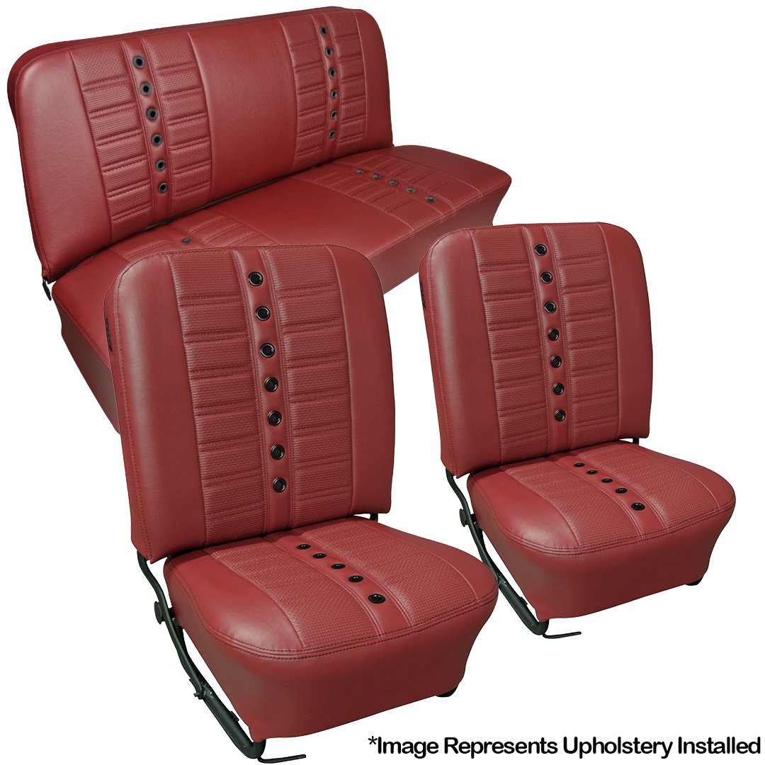 Sport X Seat Upholstery (Fronts & Rear) 1956-64 VW Bug Convertible