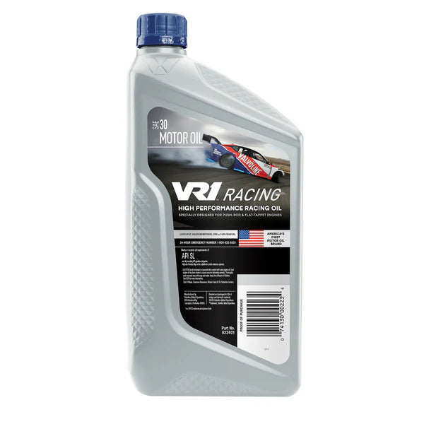 Valvoline VR1 Racing Oil SAE 30