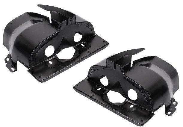 Black, Single Port Cylinder Shrouds, Pair