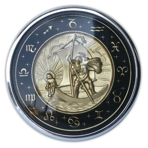 Flat 4 "St. Christopher" Horn Button