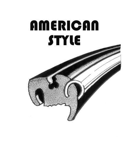 Bug 53-57 Front Windshield, 72-77 Rear Glass, American Style Window Seal